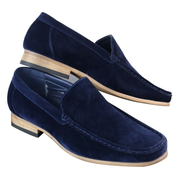 Patron 5588 Mens Smart Casual Slip On Square Suede Shoes Italian