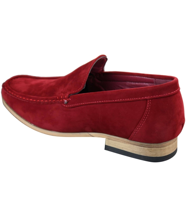 Patron 5588 Mens Smart Casual Slip On Square Suede Shoes Italian