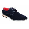 Fiorello 601 Mens Suede Smart Casual Oxford Shoes Laced Brown Black Blue