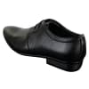Mens Black Tan Brown Perforated PU Leather Laced Smart Casual Shoes