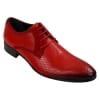 Mens Smart Formal Laced Navy Red Black Patent Crocodile Snake Leather Shiny Shoes