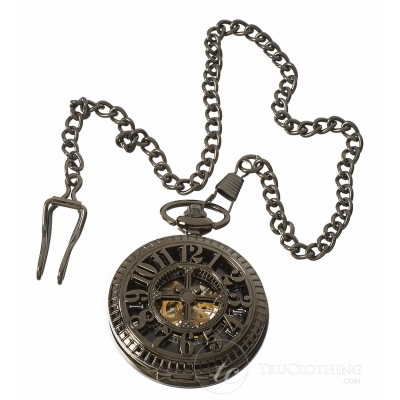 Vintage Peaky Blinders Mechanical Pocket Watch-Black