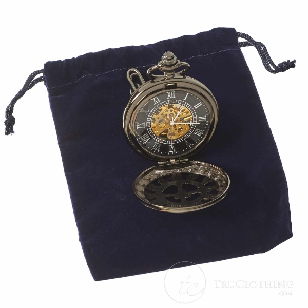 Vintage Peaky Blinders Mechanical Pocket Watch-Black
