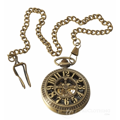 Vintage Peaky Blinders Mechanical Pocket Watch-Gold