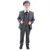 Boys Grey Tweed 3 Piece Peaky Blinders Suit Albert - Wedding Suit