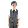 Boys Grey Tweed 3 Piece Peaky Blinders Suit Albert - Wedding Suit
