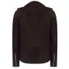 Real Leather Vintage Cross-Zip Brando Suede Men's Jacket-Brown