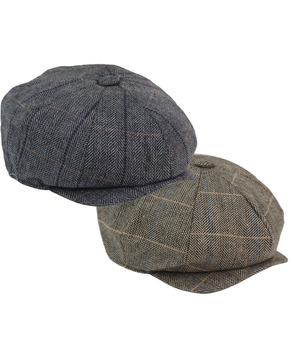 Mens 8 Panel Peaky Blinders Cap -  Cavani Albert