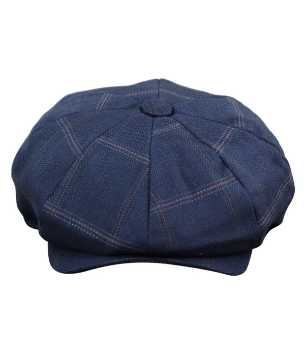 Men's 8 Panel Peaky BlindersTweed Flat Cap - Cavani Connall