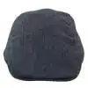 Cavani Martez Hat - Mens Grandad Hat Navy Blue Flat Cap Herringbone Vintage Retro Del Boy Classic Gatsby Peaky Blinders