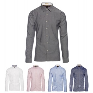 Cavani CV-65 – Men’s Cotton Stretch Smart Shirt – Black/Blue/Navy/Pink/White