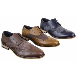 Cavani Horatio – Men’s Tweed & Leather Oxford Shoes