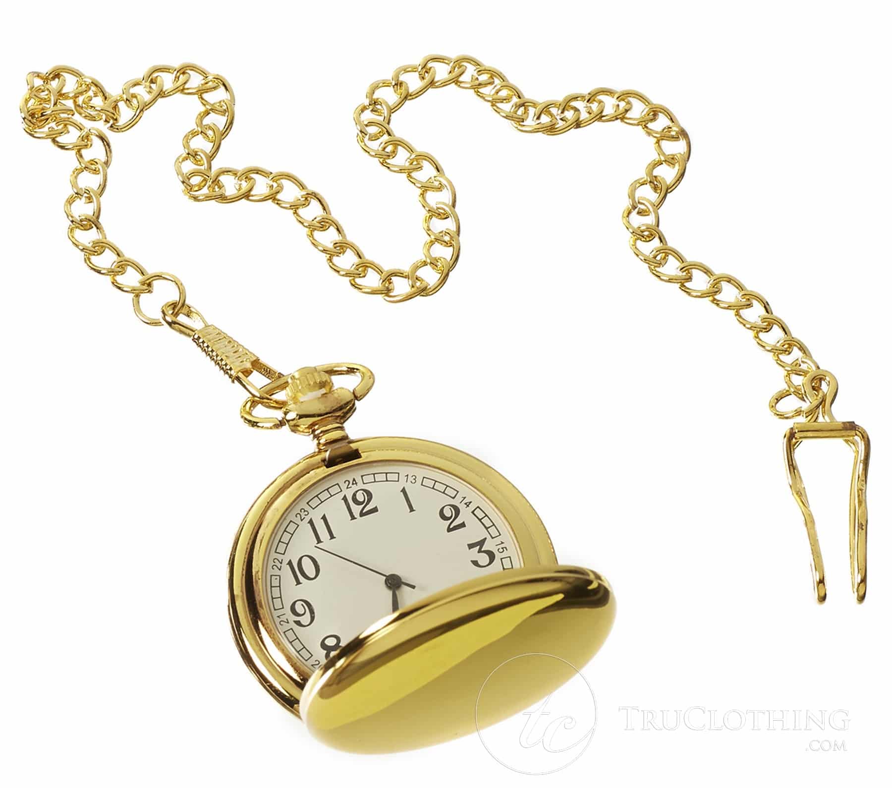 Gold Pocket Watch With Chain