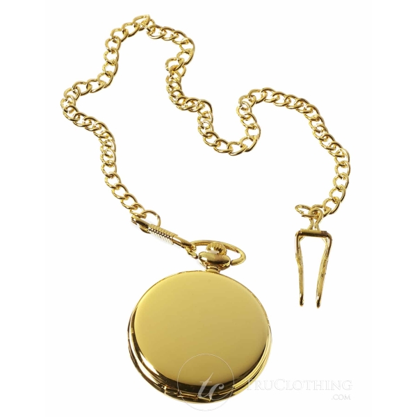 Classic 1920's Vintage Peaky Blinders Pocket Watch with Chain-Gold
