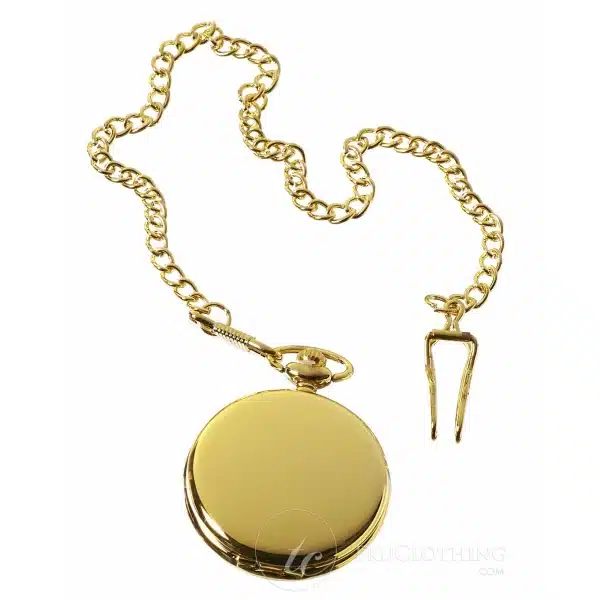 Classic 1920's Vintage Peaky Blinders Pocket Watch with Chain-Gold