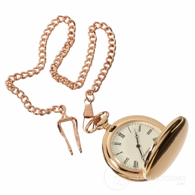 Classic 1920's Vintage Peaky Blinders Pocket Watch with Chain-Rose Gold