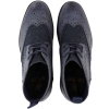 Mens Leather & Tweed Laced Ankle Boots