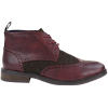 Mens Leather & Tweed Laced Ankle Boots