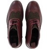 Mens Leather & Tweed Laced Ankle Boots