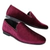 Elong DD0083 - Mens Velvet Slip On Paisley Driving Shoes Loafers Smart Casual Wine Navy Black