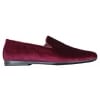 Elong DD0083 - Mens Velvet Slip On Paisley Driving Shoes Loafers Smart Casual Wine Navy Black