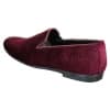 Elong DD0083 - Mens Velvet Slip On Paisley Driving Shoes Loafers Smart Casual Wine Navy Black