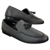 Elong DD0085 - Mens Snake Crocodile Leather PU Loafers Driving Shoes Slip On Tassel Comfort Vintage