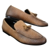 Elong DD0085 - Mens Snake Crocodile Leather PU Loafers Driving Shoes Slip On Tassel Comfort Vintage