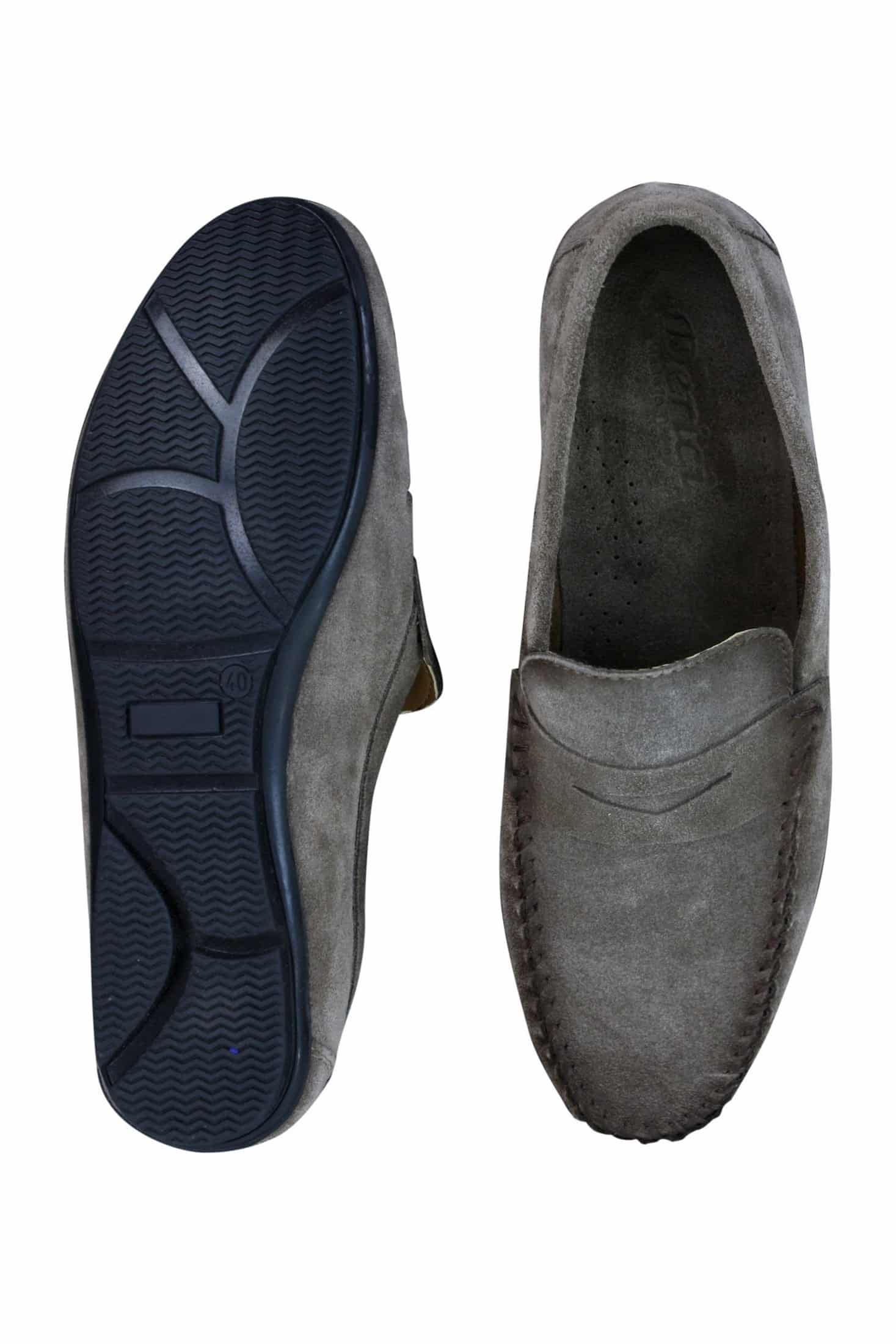 Mens Real Suede Washed Designer Slip On Loafers Moccasins Smart Casual ...