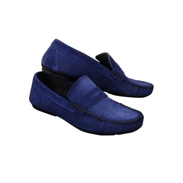 Mens Real Suede Washed Designer Slip On Loafers Moccasins Smart Casual Shoes