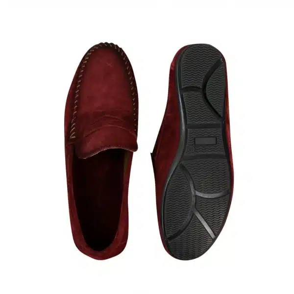 Mens Real Suede Washed Designer Slip On Loafers Moccasins Smart Casual Shoes