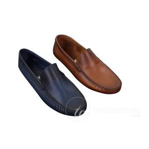 Herren Echtleder Designer Slip On Loafers Smart Casual Schuhe Vintage Retro