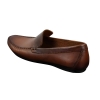 Mens Real Leather Designer Slip On Loafers Smart Casual Shoes Vintage Retro