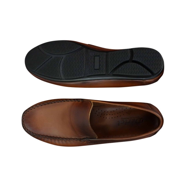 Mens Real Leather Designer Slip On Loafers Smart Casual Shoes Vintage Retro