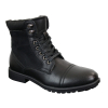 Mens Leather Suede PU Fleece Army Combat Military Ankle Boots Retro