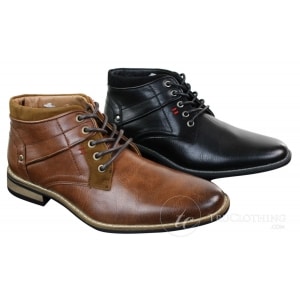 EL0603 – Mens Short Ankle Leather Military Boots