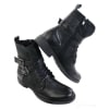 Mens Punk Rock Goth Emo Ankle Boots Brown Black Leather Buckle
