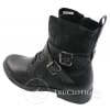 Mens Punk Rock Goth Emo Ankle Boots Brown Black Leather Buckle