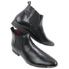 Mens Black Brown Leather Ankle Boots Italian Smart Chesea Dealer Laced