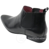 Mens Black Brown Leather Ankle Boots Italian Smart Chesea Dealer Laced