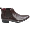Mens Black Brown Leather Ankle Boots Italian Smart Chesea Dealer Laced