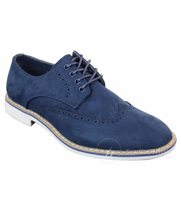 Elong EL0635 - Mens Smart Casual Suede Nubuck Leather Brogues