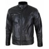 Black Real Leather Mens Biker Jacket