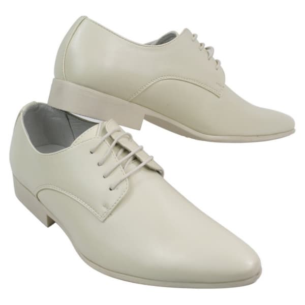 Mens Blue Black Cream Beige Leather Italian Design Shoes Pointed Laced Smart