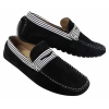 Mens Suede Deck Boat Shoes Stripe Slip On Summer Smart Casual Italian