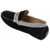 Mens Suede Deck Boat Shoes Stripe Slip On Summer Smart Casual Italian