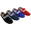 Mens Suede Deck Boat Shoes Stripe Slip On Summer Smart Casual Italian