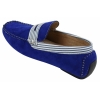 Mens Suede Deck Boat Shoes Stripe Slip On Summer Smart Casual Italian