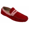 Mens Suede Deck Boat Shoes Stripe Slip On Summer Smart Casual Italian