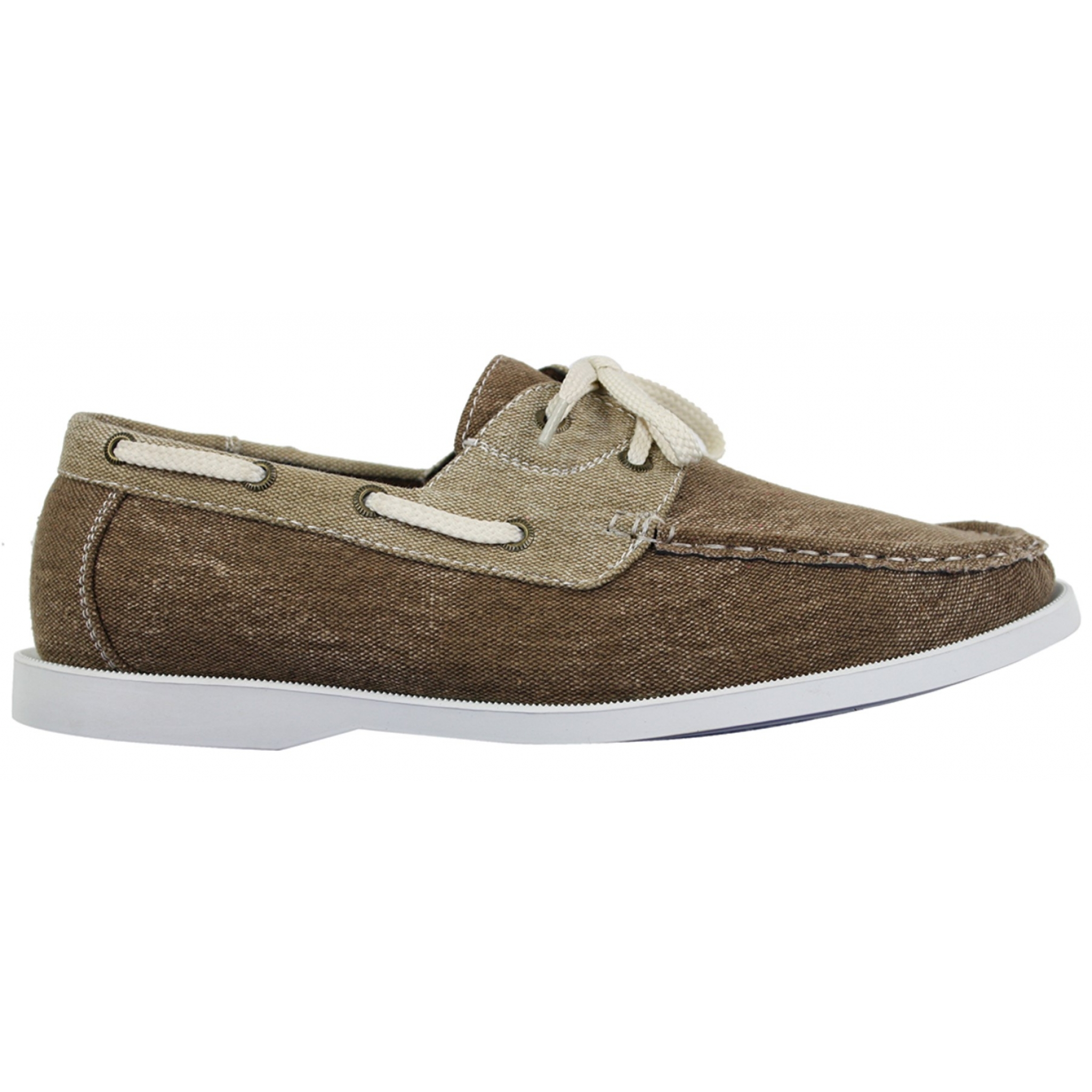 Mens Denim Canvas Retro Laced Moccasin Boat Deck Shoes Washed Navy Beige Buy Online Happy 1850